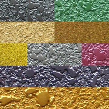 Embossed painting in the hair